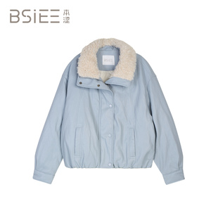 BSiEE本涩立领短款羽绒服F41910Y04