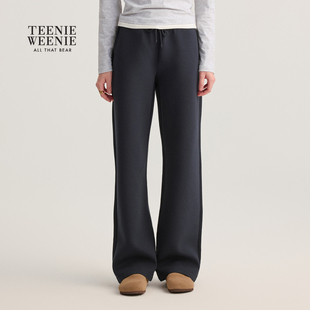 TeenieWeenie小熊女装休闲裤秋休闲简约舒适宽松卫裤TTTM254902P