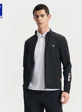 FILA 斐乐官方男士长袖外套2025夏新款防晒立领上衣A11M523502F