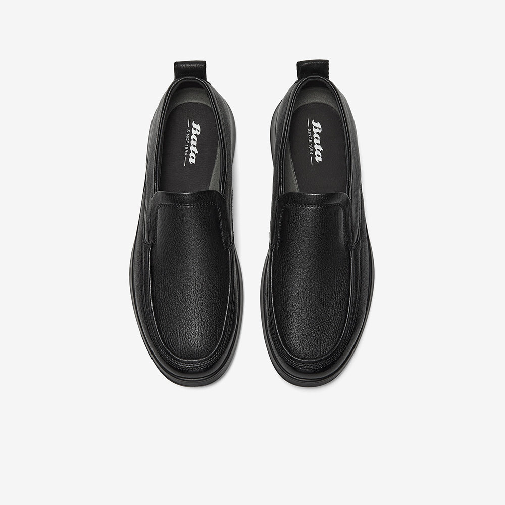 Bata/拔佳2025秋款英伦风一脚蹬懒人乐福男鞋98107