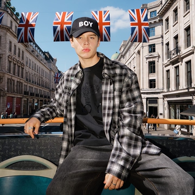 BOY LONDON男女同款简约时尚长袖衬衫B253N21038