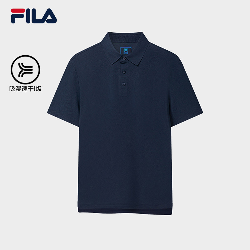 王阳同款FILA 斐乐男子针织短袖POLO衫2026秋速干上衣F11M632101F