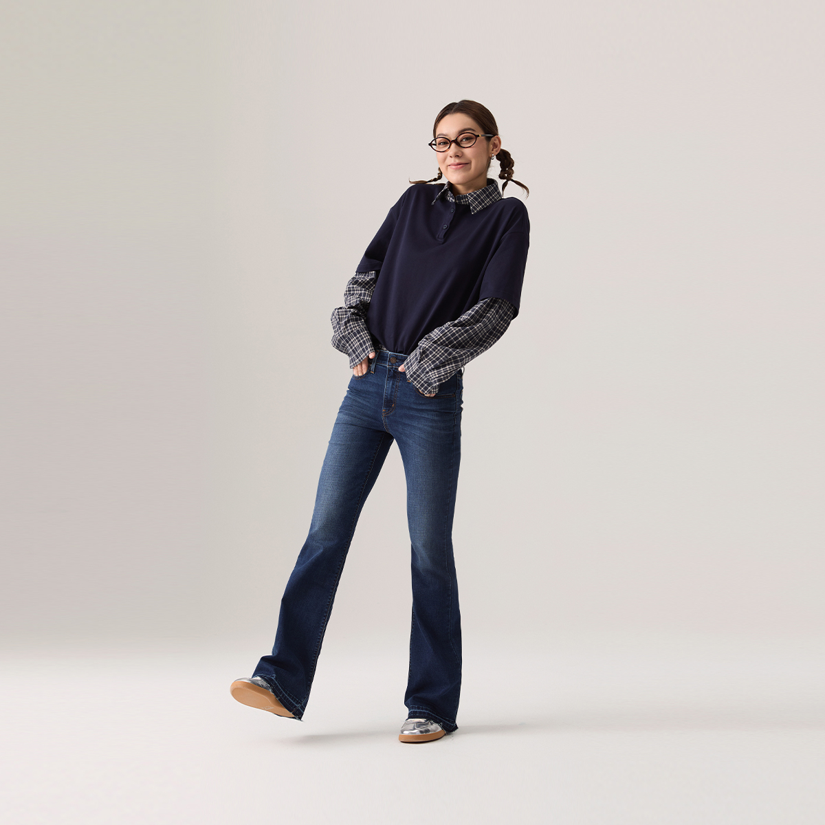 Levi's李维斯 女士 726高腰喇叭裤牛仔裤A3410-0140