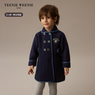 TeenieWeenie Kids小熊童装 男女宝学院风翻领 大衣
