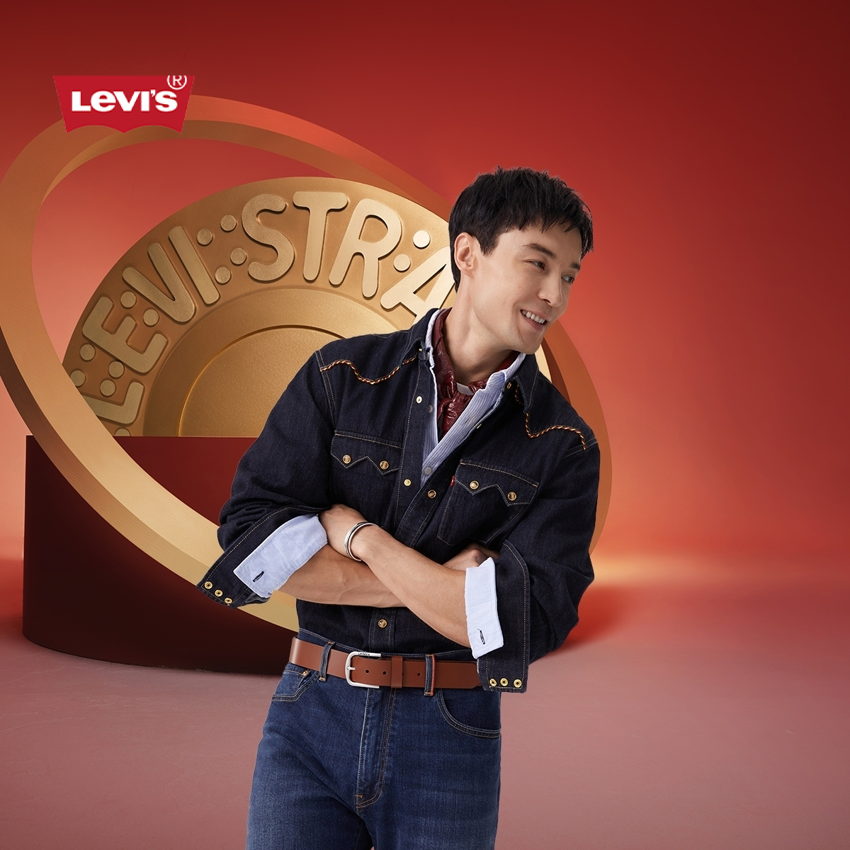 【商场同款】2025Levis®新年限定系列春男士牛仔外套0036J-0000