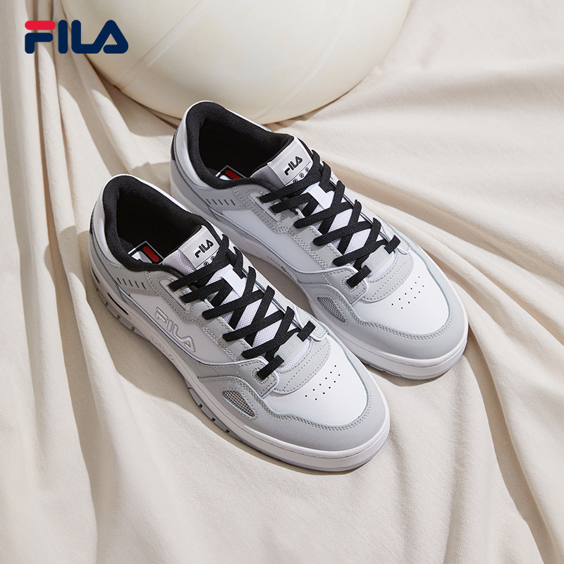 FILA 斐乐官方女鞋板鞋低帮时尚轻便篮网女复古小白鞋F52W421215F