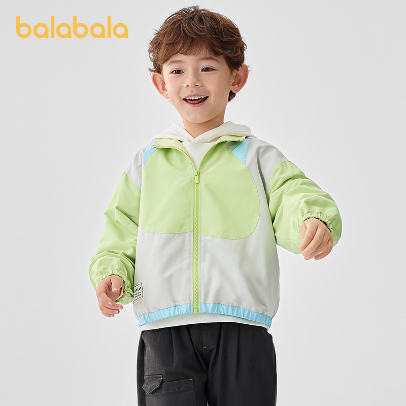 巴拉巴拉童装男童外套2025春季拼色潮201125105104
