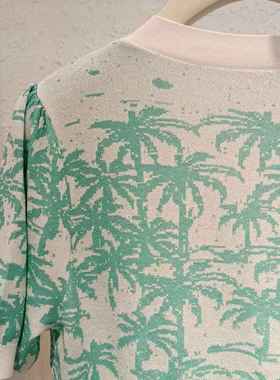 SEIFINI/诗凡黎t恤女V领正肩短袖上衣3D6230901