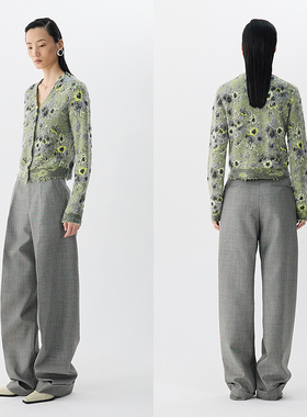 JNBY/江南布衣25春毛针织开衫花卉图案5P1313470