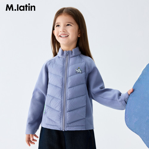 马拉丁童装儿童羽绒服25冬装新款女童校服神器保暖轻薄羽绒服