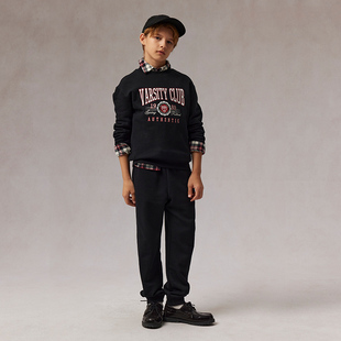 新年系列eland kids童装男女童卫衣25年春季LOGO印花上衣