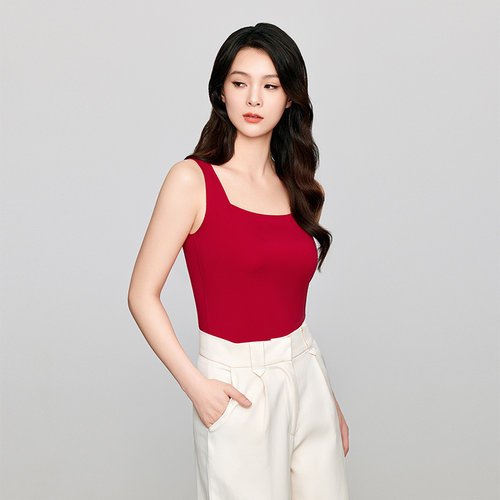 安莉芳无袖背心免穿内衣女士ED00440