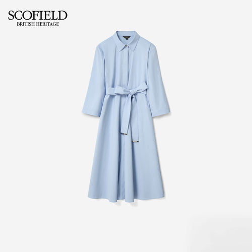 Scofield女装简约大方衬衫中长裙2026春夏新品SFOWG23002