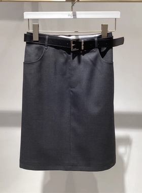 伊芙丽女士简约时尚半身裙1FA143194