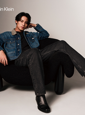 CKJeans 25 春夏男猫须直筒牛仔裤 4RB705G