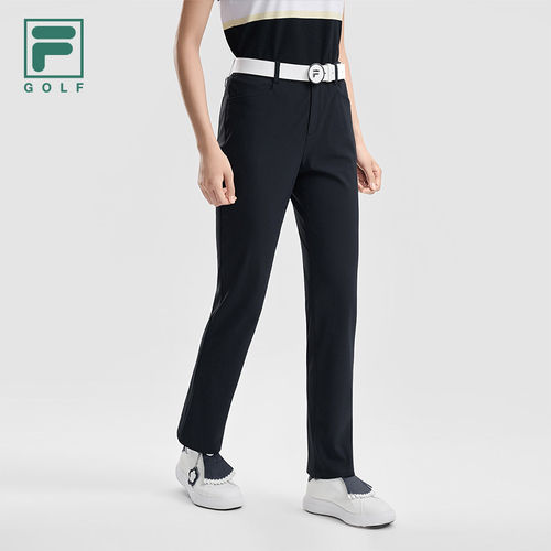 FILA 斐乐官方女士梭织长裤2026夏新款高尔夫运动裤子A11W625601F