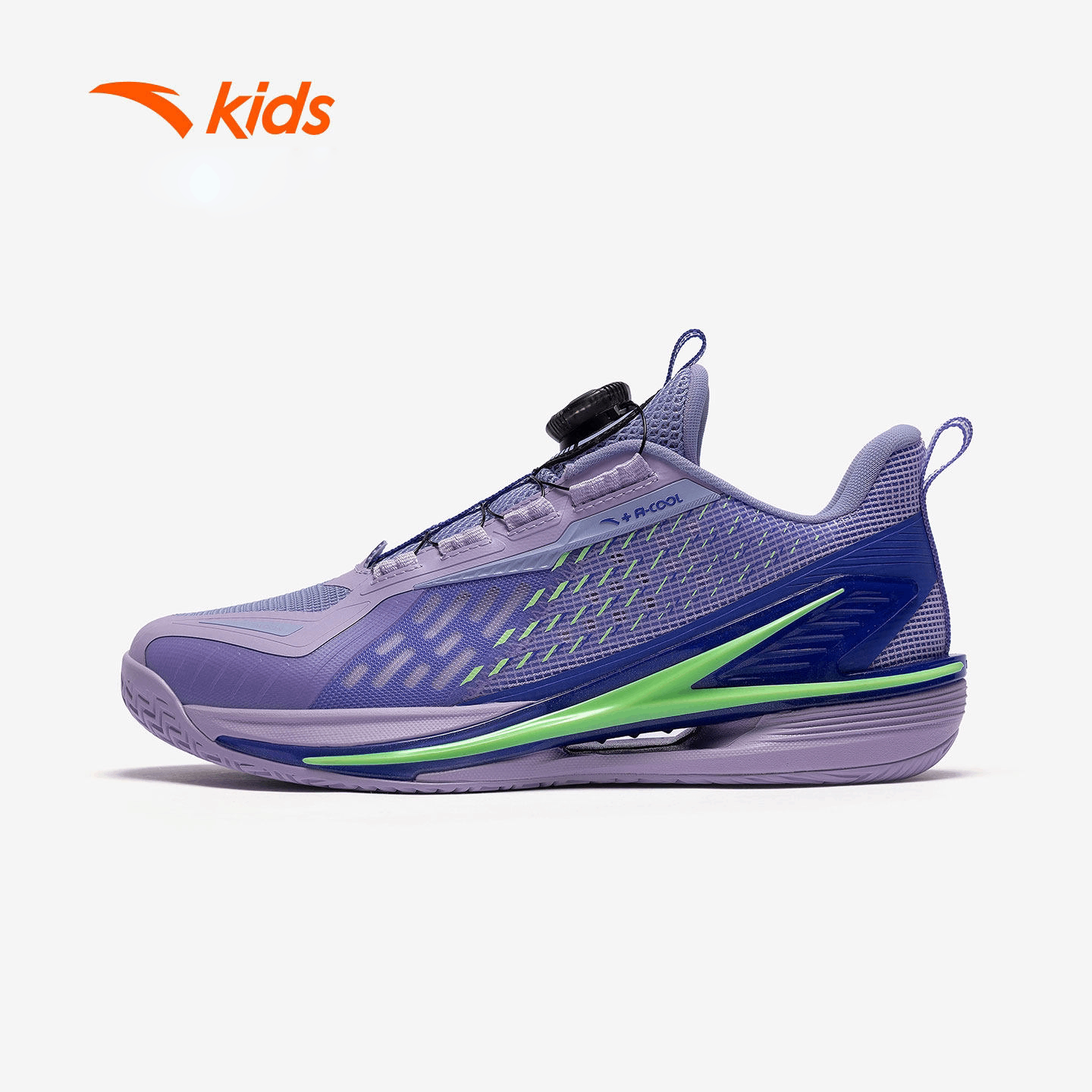 风洞｜安踏儿童篮球鞋2026夏新款透气大童防滑犟弹旋钮312621111