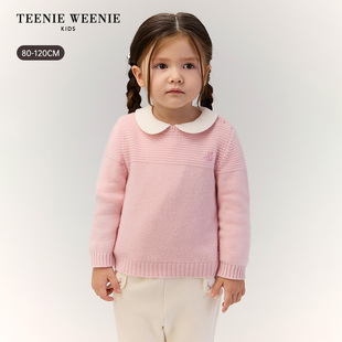 TeenieWeenie Kids小熊童装 女宝宝简约 套头毛衣