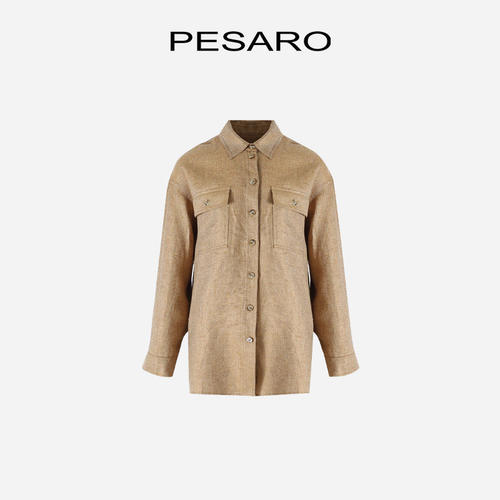 PESARO黄蕙玲女装 简约休闲 衬衫式外套