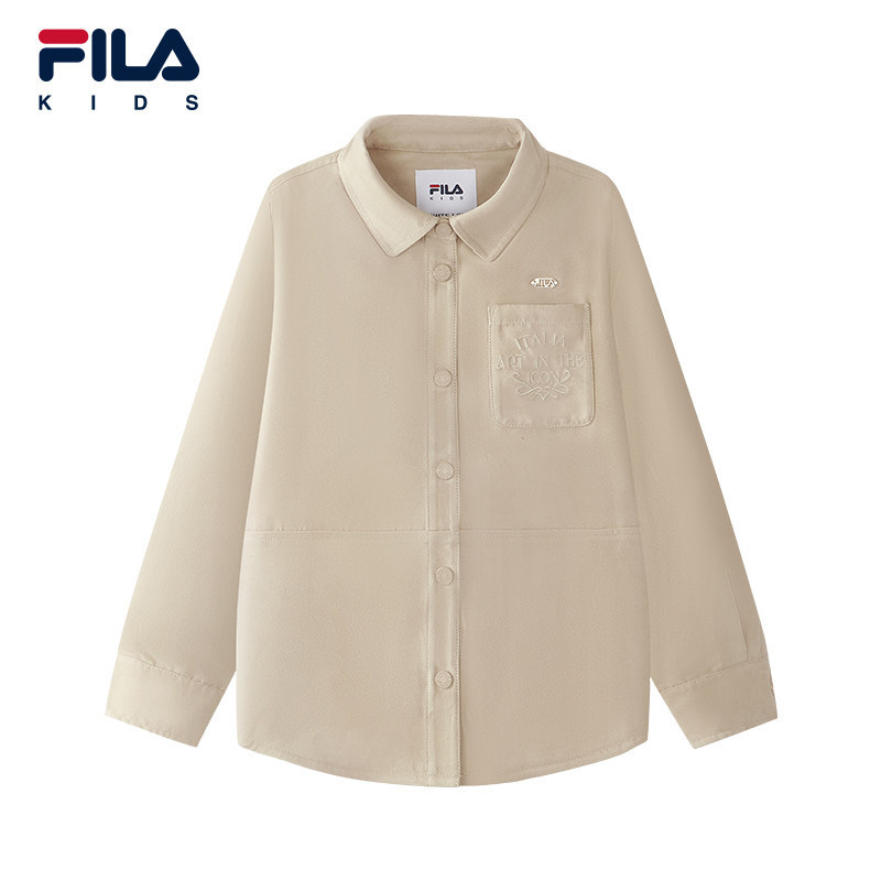 FILA KIDS斐乐童装女大童外套26秋季新款儿童针织上衣K12G634503