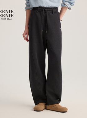 TeenieWeenie小熊女装卫裤秋时髦休闲运动宽松香蕉裤TTTM254901P