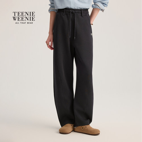 TeenieWeenie小熊女装卫裤秋时髦休闲运动宽松香蕉裤TTTM254901P