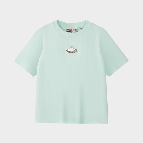 FILA FUSION潦草小狗联名系列女士短袖T11W638103F