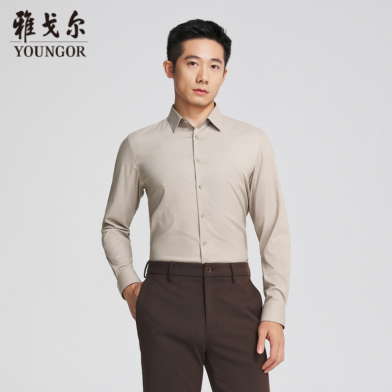 YOUNGOR/雅戈尔男士长袖衬衫YLTR115542XBY