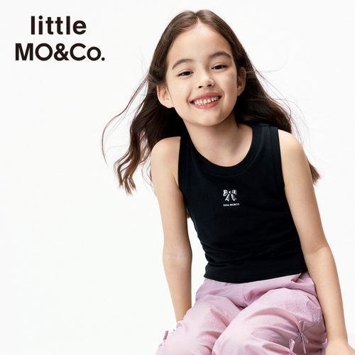 抑菌 little moco童装26夏装女童蝴蝶结弹力背心吊带KBF2VETT01