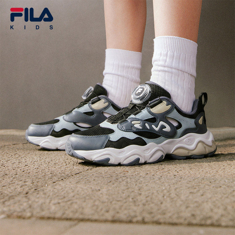 FILA KIDS斐乐童鞋儿童复古跑鞋2026夏季旋钮运动鞋K15B621107