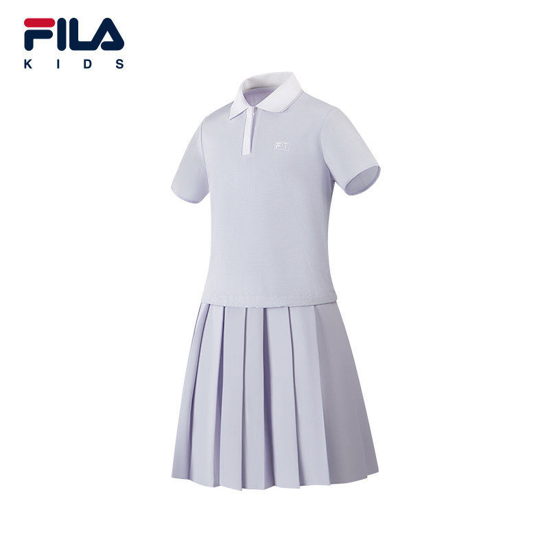 FILA KIDS斐乐童装女大童连衣裙2026夏季新款儿童K12G623319