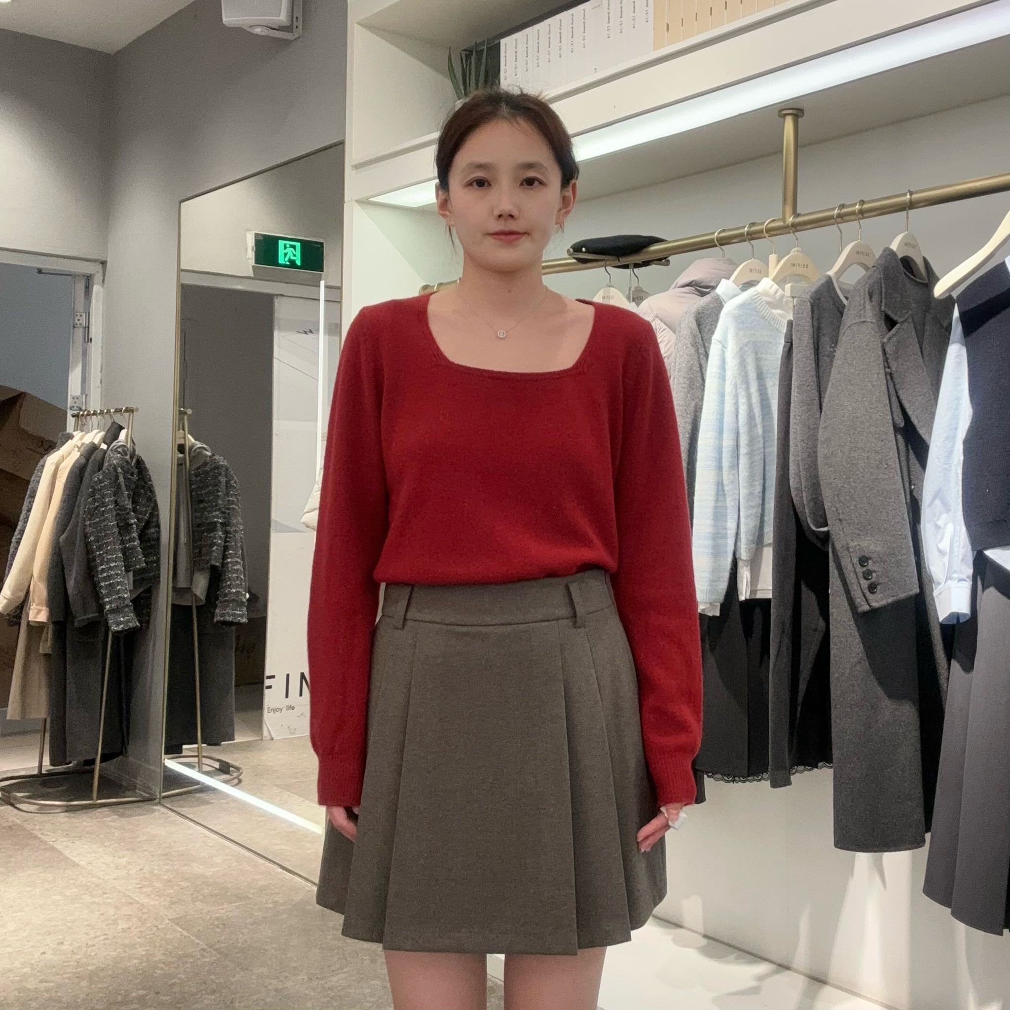 诗凡黎女士时尚简约半身裙3FA441441