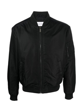 CALVIN KLEIN/CK  拉链长袖外套夹克 男款 黑色  K10K109907