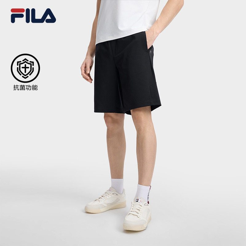 FILA 斐乐官方男士针织五分裤2026夏裤子休闲裤短裤F11M623606F