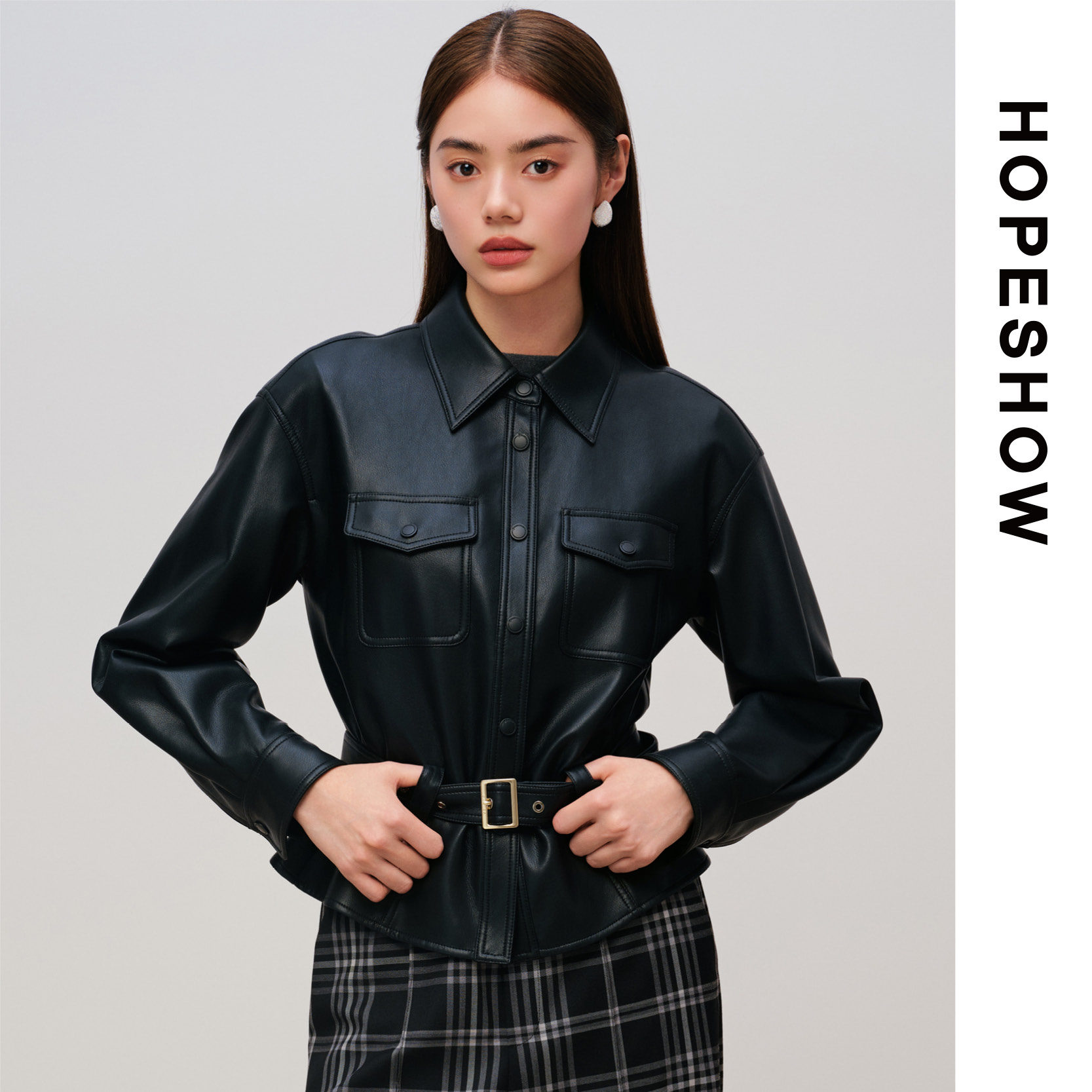 HOPESHOW红袖外套89125300416图片
