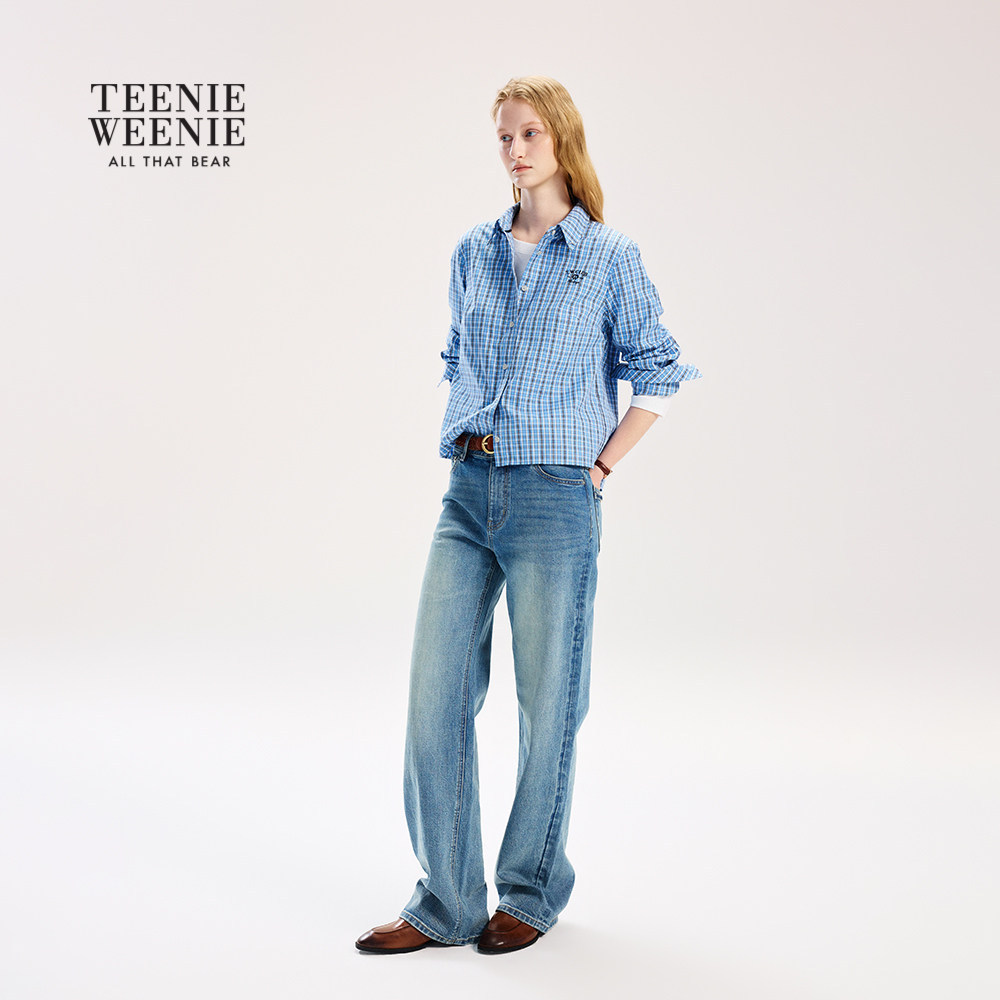 TeenieWeenie小熊女装时髦优雅复古牛仔裤