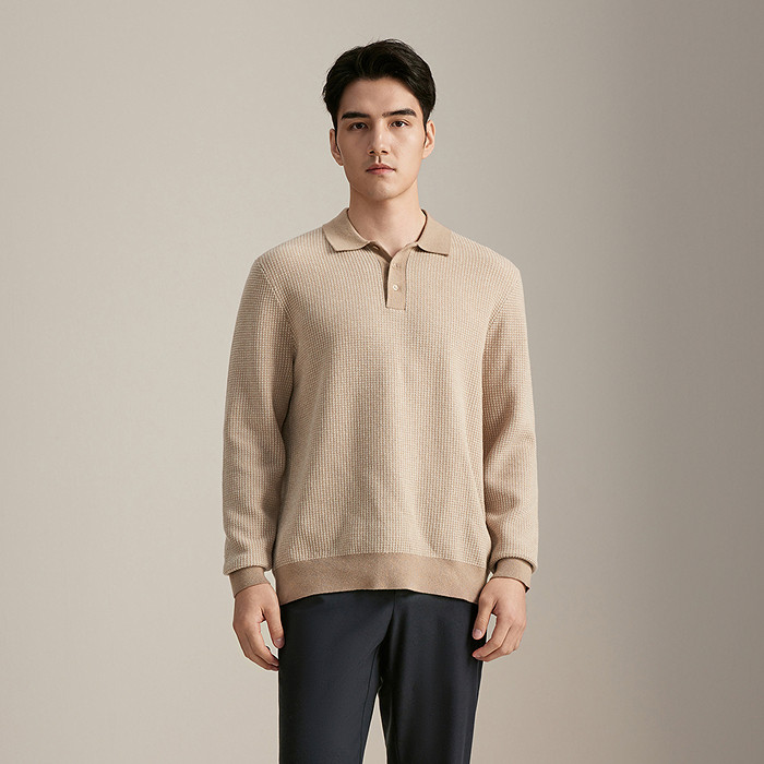 『Youngor』雅戈尔男士米色毛衫YYHM615245YFA