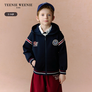 TeenieWeenie Kids小熊童装男童休闲拉链开衫连帽卫衣