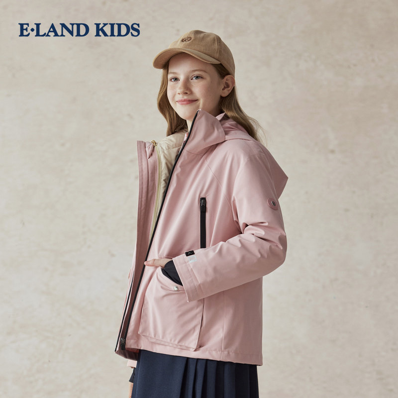【一衣三穿】eland kids衣恋男女童羽绒服25年冬鸭绒EKJDF4V16K