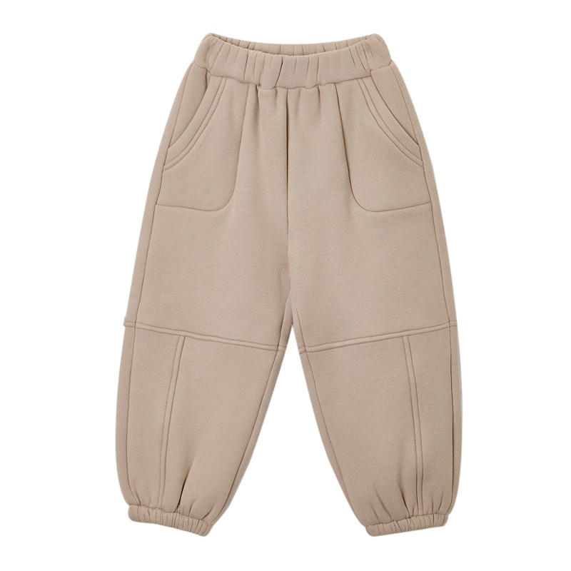 迪迪鹿2024冬款男小童加绒长裤C224411404