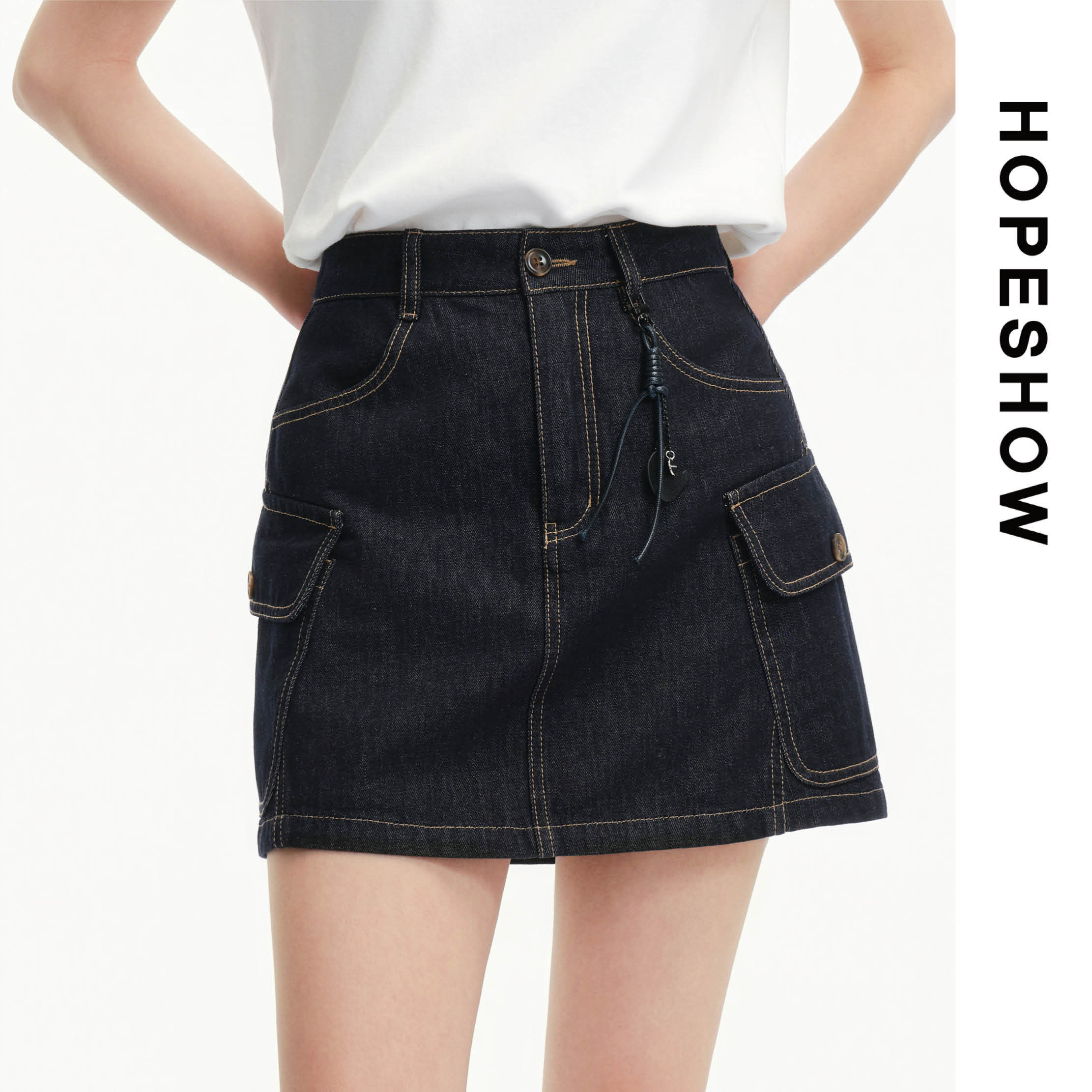 HOPESHOW红袖半身裙89126131509