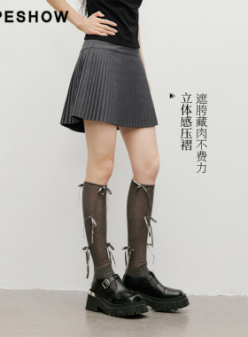 红袖学院风百褶半身裙女装气质短裙90125521507