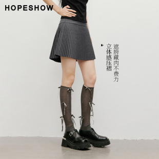 红袖学院风百褶半身裙女装气质短裙90125521507