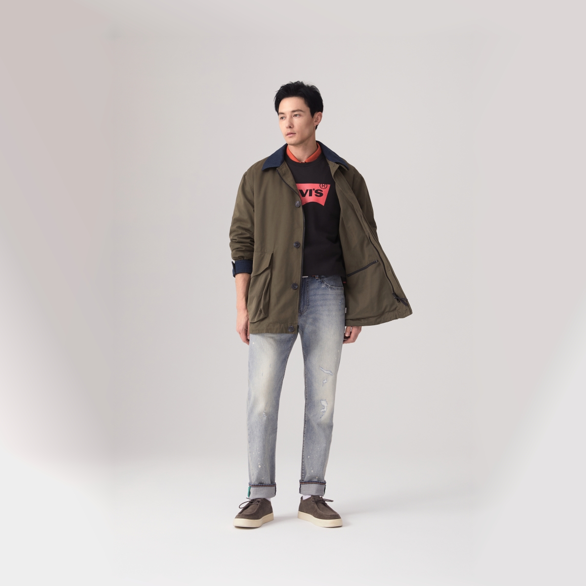 【商场同款】Levi's李维斯25年春季男士休闲工装外套003MN-0002