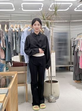 江南布衣女士简约时尚长裤5O7E10740