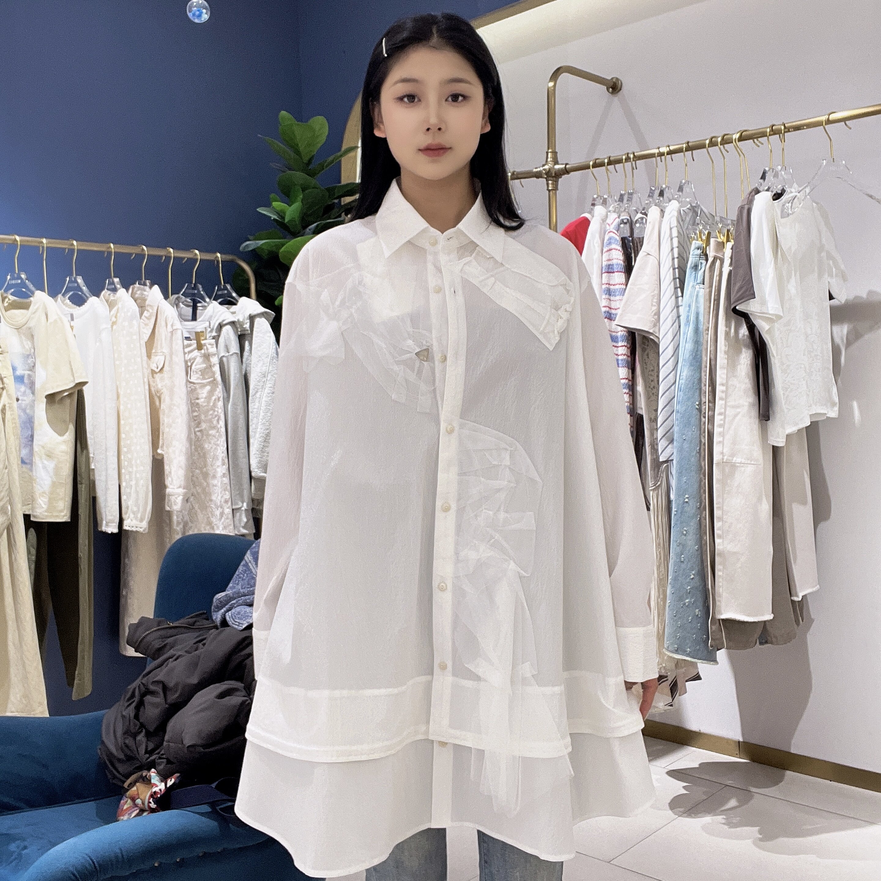 谜底女士宽松休闲连衣裙261ML0080