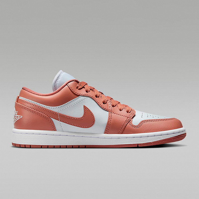 耐克女鞋Nike Jordan 1 AJ1 白红橙粉 低帮复古篮球鞋DC0774-080