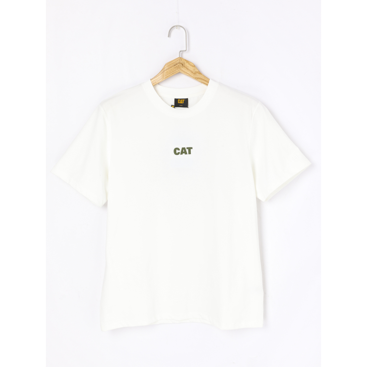 CAT女士休闲宽松短袖T恤白色CO1TSW27271