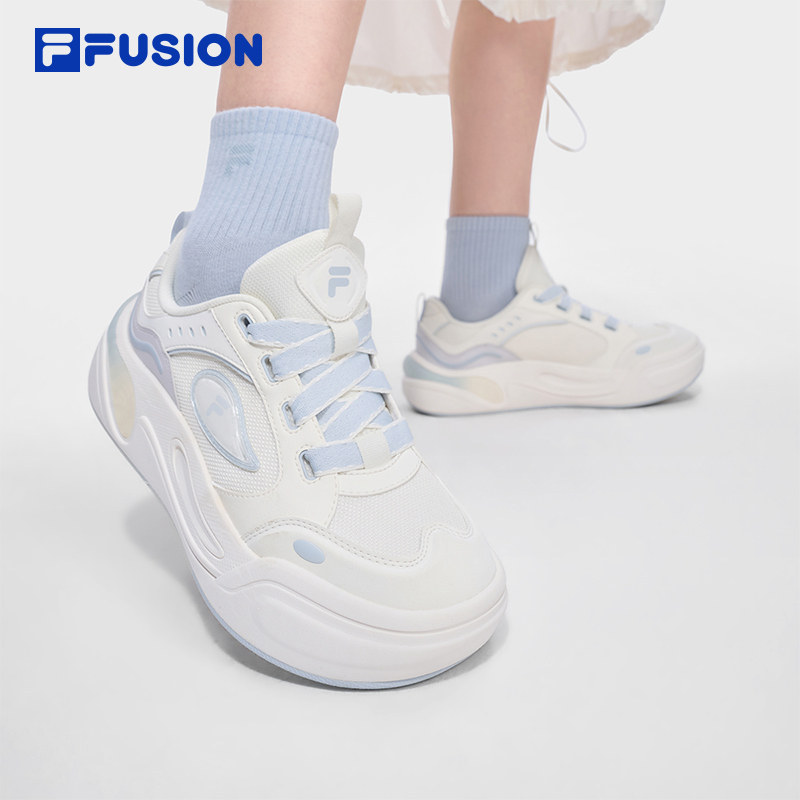 蛋糕鞋丨FILA FUSION 潮牌女鞋2026秋季款板鞋运动鞋 T12W632101F