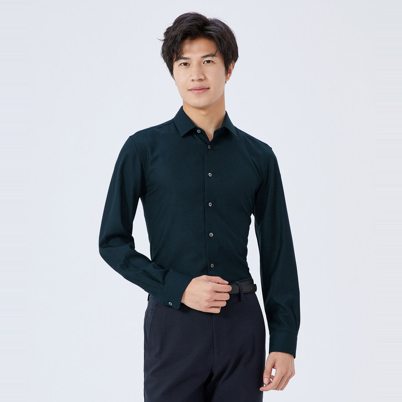 雅戈尔男士秋冬商务休闲长袖衬衫YLQW175355PFA